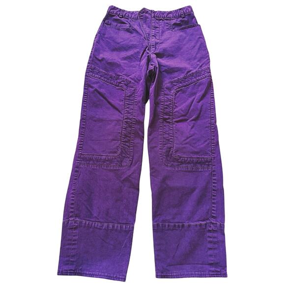 Tuckernuck SEA New York Kali Quilted Ankle Pants Eggplant Purple 4 Quiet Luxury - Picture 3 of 10